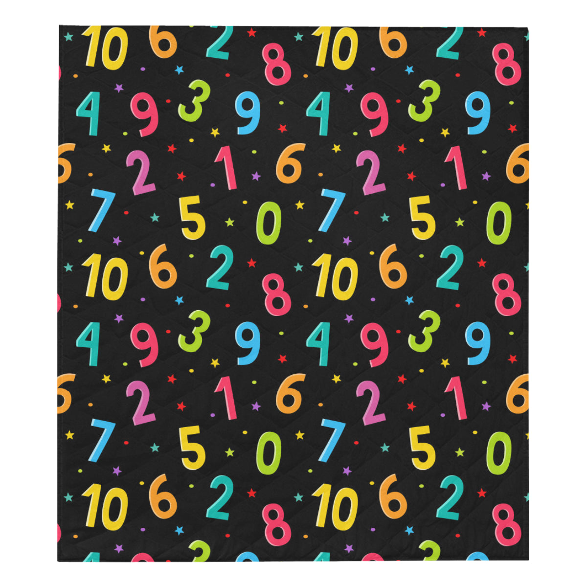 Number Pattern Print Design A04 Premium Quilt