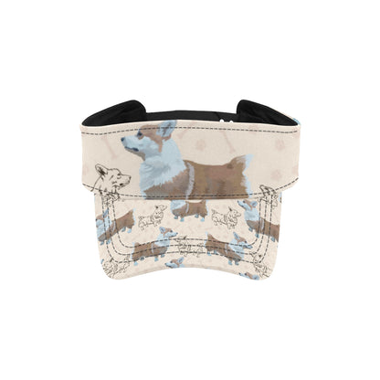 Pembroke Welsh Corgis Pattern Print Design A03 Unisex Sun Visor