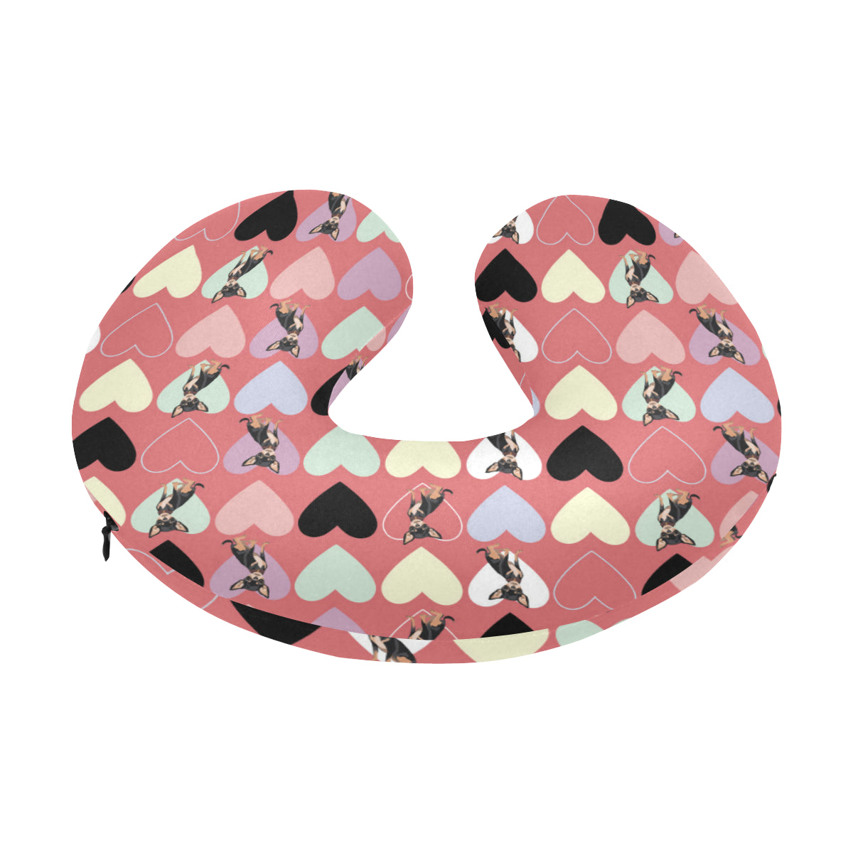 Chihuahua Pattern Print Design 01 U-Shaped Travel Neck Pillow