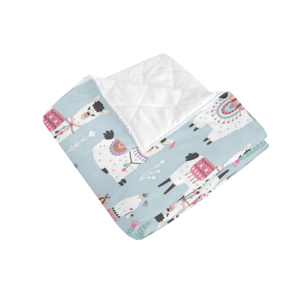 Llama Pattern Print Design 04 Premium Quilt