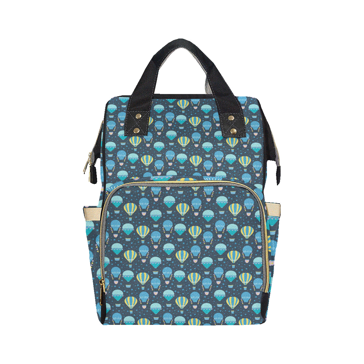 Ballon Pattern Print Design 06 Diaper Bag Backpack