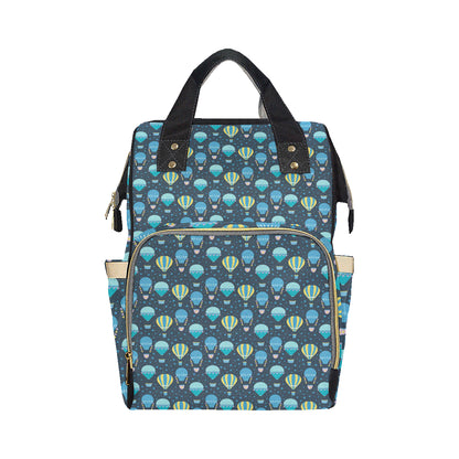 Ballon Pattern Print Design 06 Diaper Bag Backpack