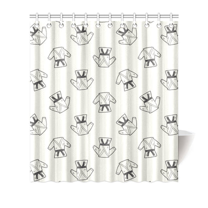 Karate Pattern Print Design 01 Shower Curtain