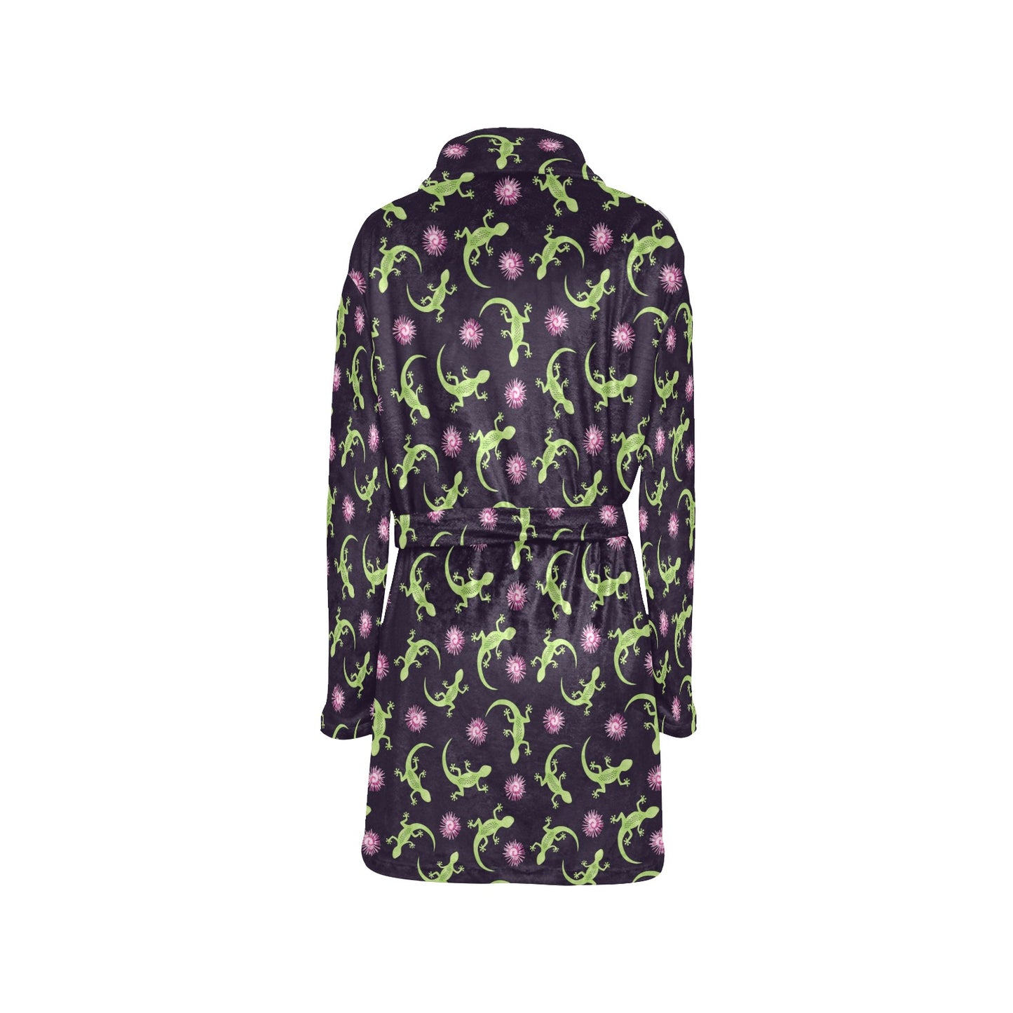lizard Print Design LKS402 Women's Fleece Robe