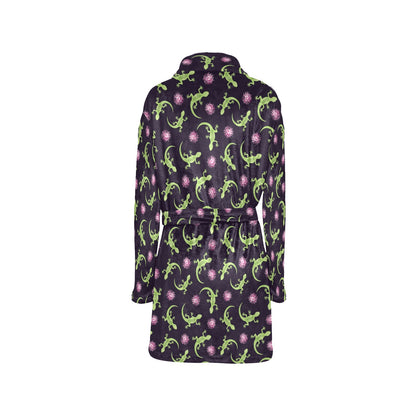 lizard Print Design LKS402 Women's Fleece Robe