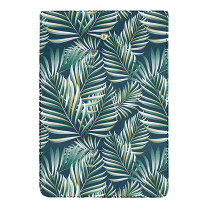 Sun Spot Tropical Palm Leaves hower Curtain Women's Trifold Wallet