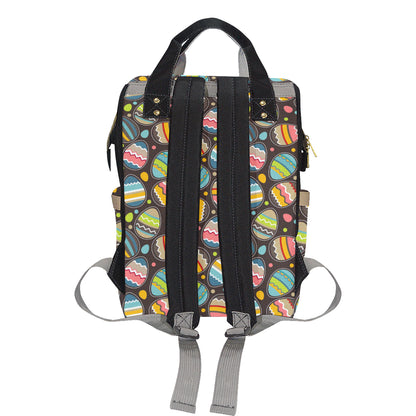Easter Eggs Pattern Print Design RB03 Diaper Bag Backpack