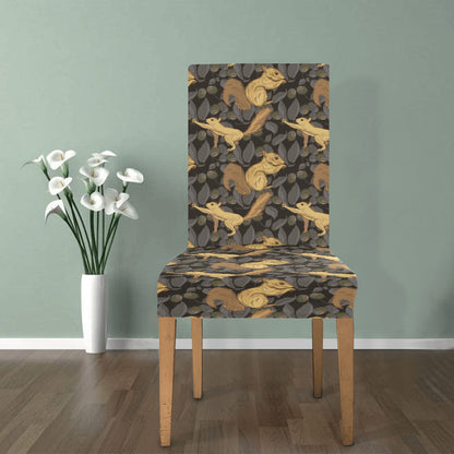 Squirrel Print Design LKS309 Dining Chair Slipcover