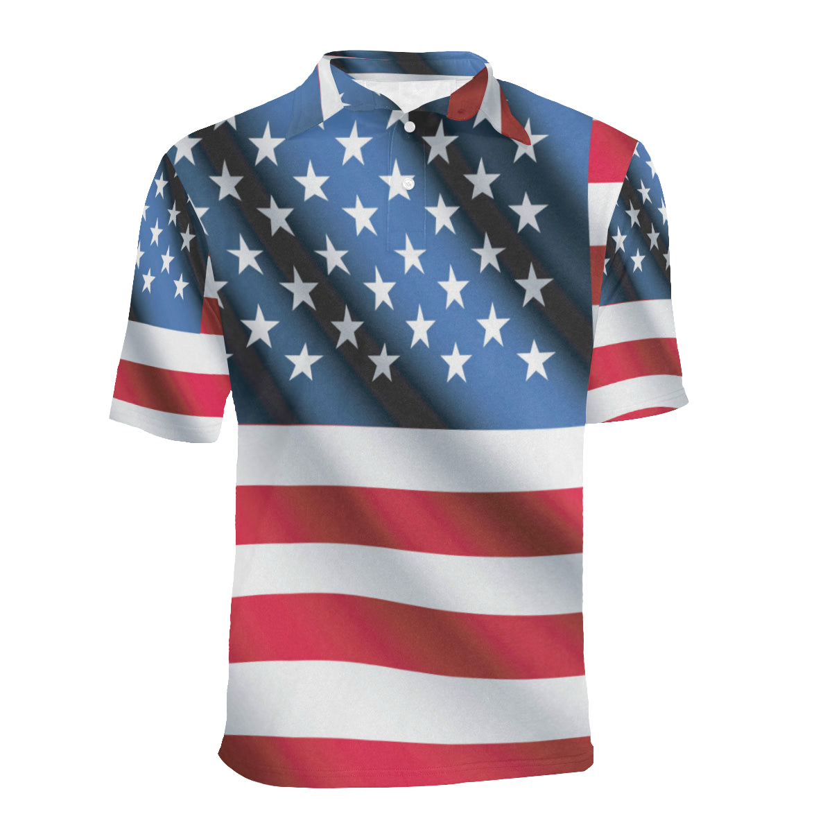 American flag Classic Men Polo Shirt
