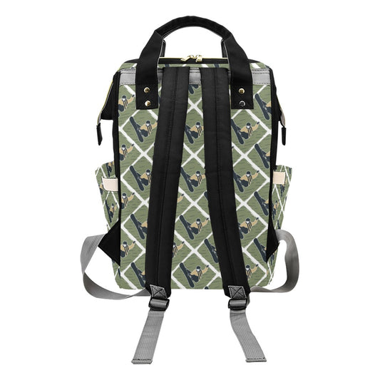 Snowboard Man Print Design LKS302 Diaper Bag Backpack
