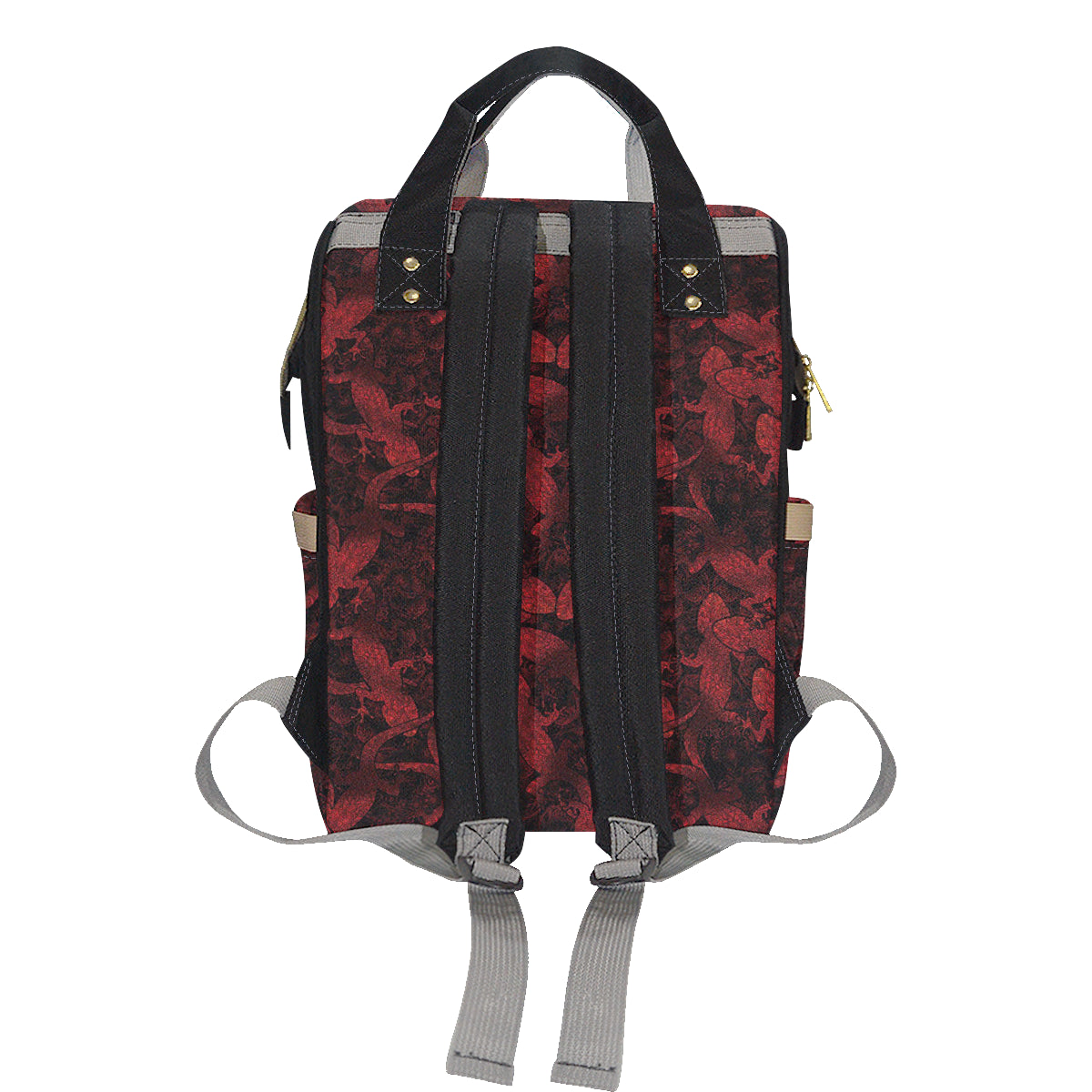 Gecko Pattern Print Design 04 Diaper Bag Backpack