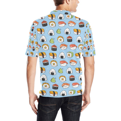 Sushi Print Design LKS303 Men Polo Shirt