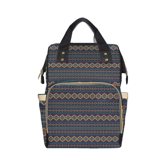 Southwest American Design Themed Print Diaper Bag Backpack