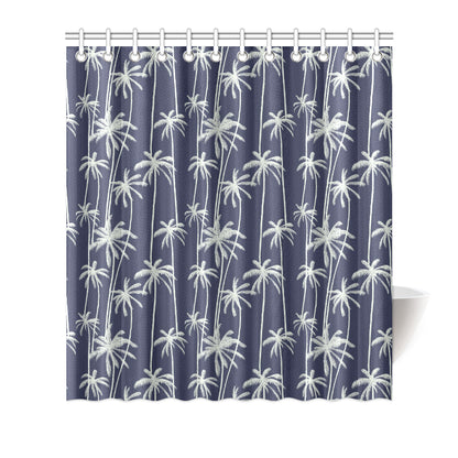 Palm Tree Pattern Print Design PT06 Shower Curtain
