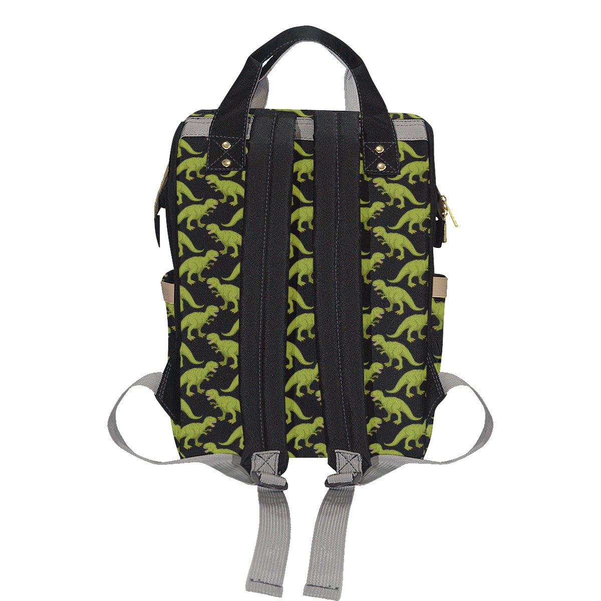 T Rex Pattern Print Design A02 Diaper Bag Backpack