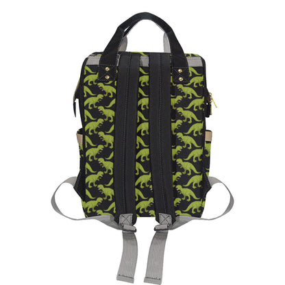 T Rex Pattern Print Design A02 Diaper Bag Backpack
