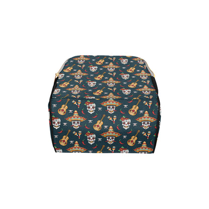 sugar skull Mexican Diaper Bag Backpack