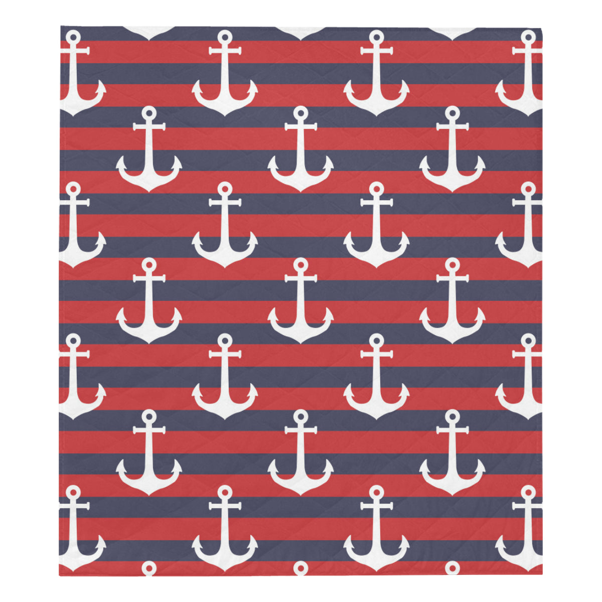 Nautical Pattern Print Design A05 Premium Quilt