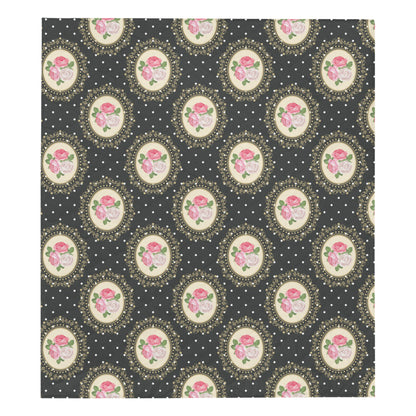 Rose Pattern Print Design RO015 Premium Quilt