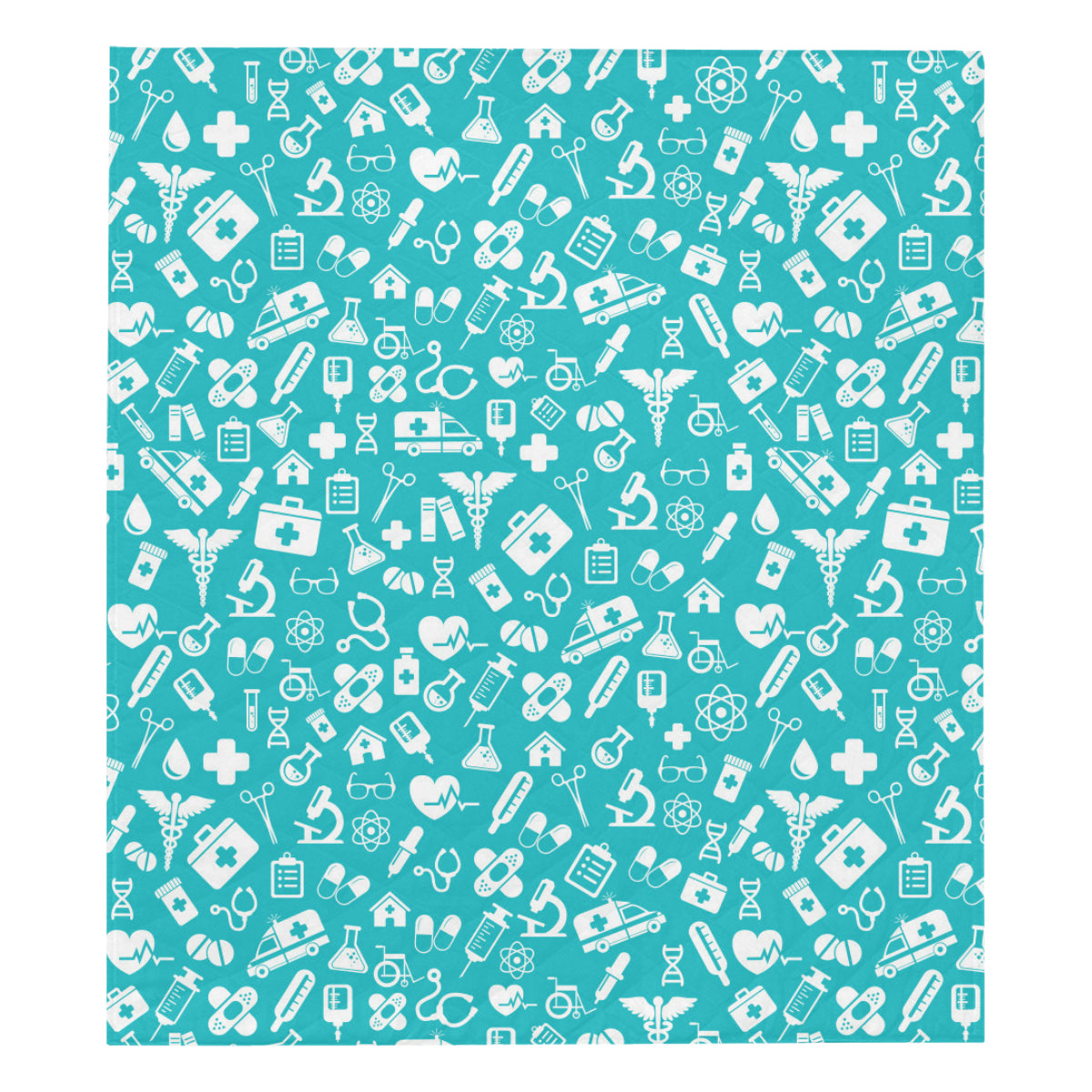 Medical Pattern Print Design 04 Premium Quilt