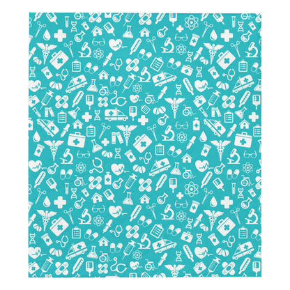Medical Pattern Print Design 04 Premium Quilt