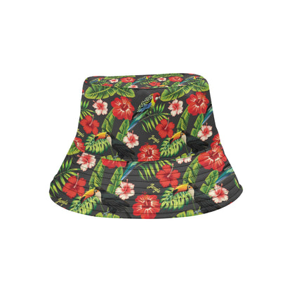 Tropical Flower Pattern Print Design TF04 Unisex Bucket Hat
