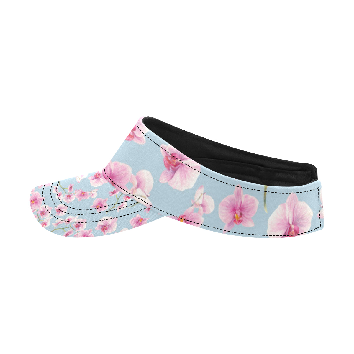 Orchid Pattern Print Design A01 Unisex Sun Visor