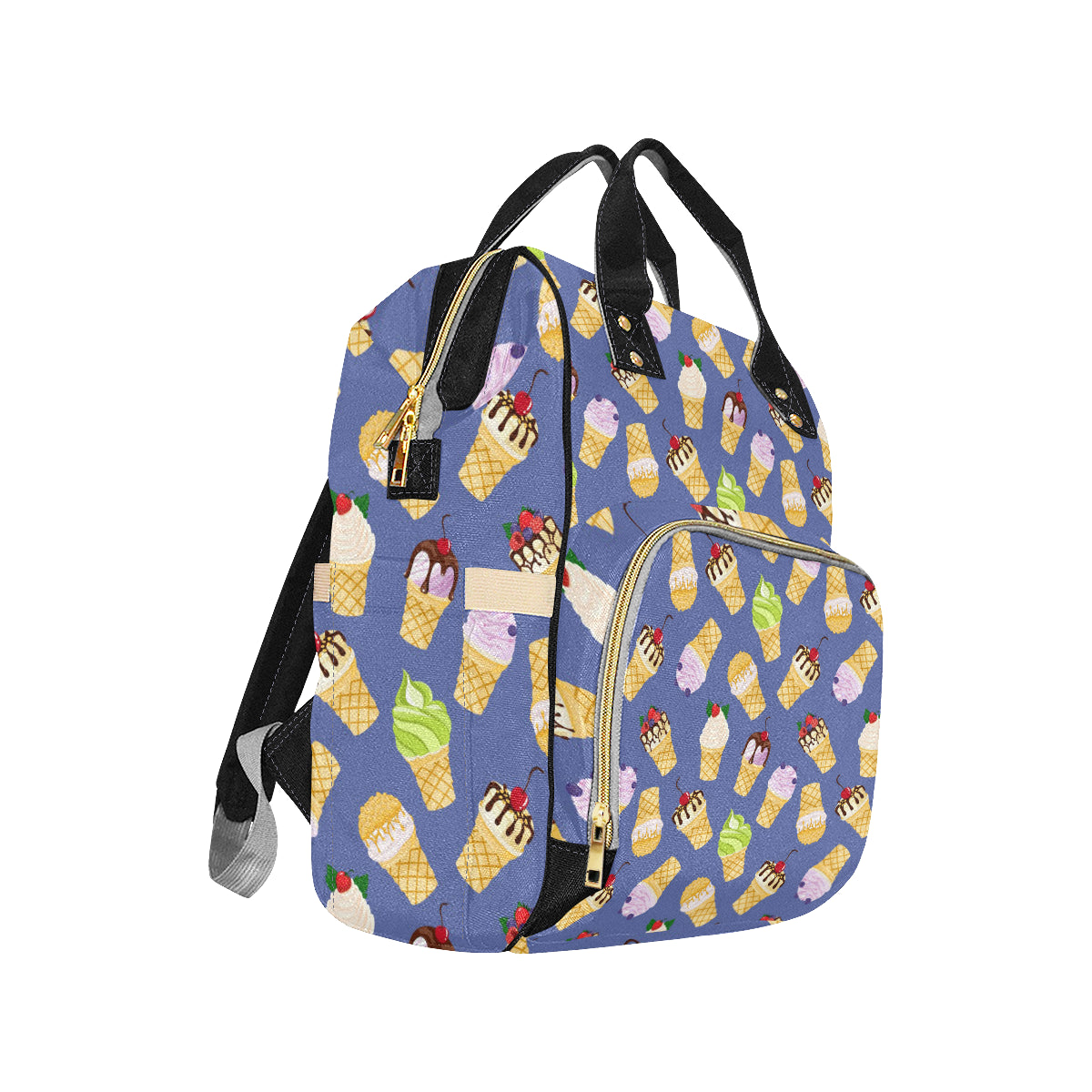 Ice Cream Pattern Print Design IC03 Diaper Bag Backpack