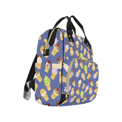Ice Cream Pattern Print Design IC03 Diaper Bag Backpack