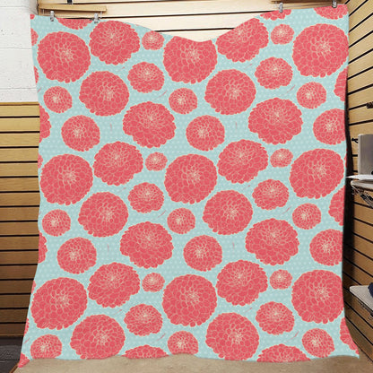 Marigold Pattern Print Design MR03 Premium Quilt