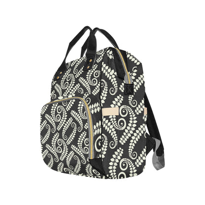 Fern Leave Print Pattern Diaper Bag Backpack