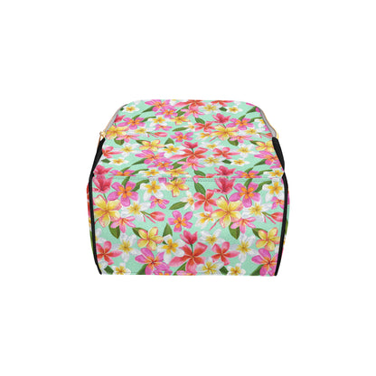 Plumeria Pattern Print Design PM014 Diaper Bag Backpack
