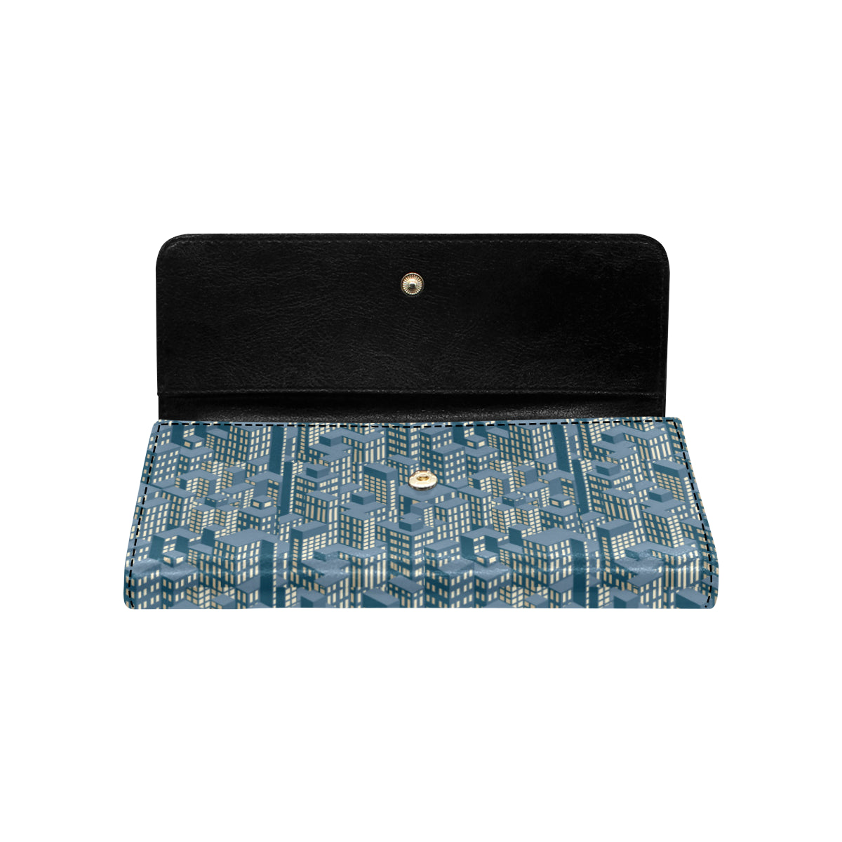 City  Pattern Print Design 01 Women's Trifold Wallet