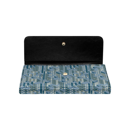 City  Pattern Print Design 01 Women's Trifold Wallet