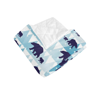 Bear Pattern Print Design BE01 Premium Quilt