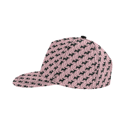 Chihuahua Pink Print Pattern Snapback Cap
