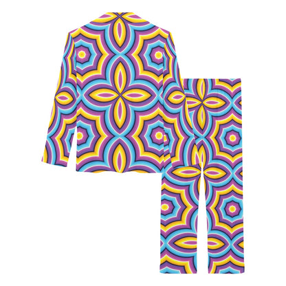 Optical illusion Pattern Print Design A03 Women's Long Pajama Set