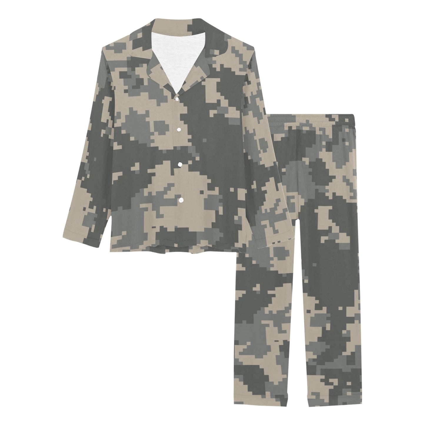 ACU Digital Camouflage Women's Long Pajama Set