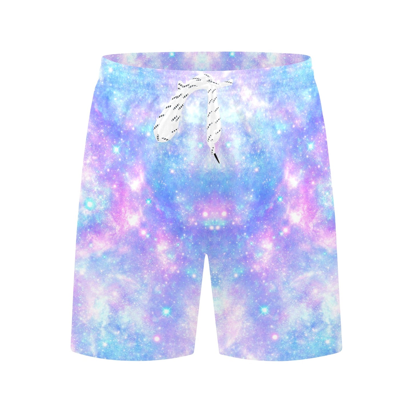Galaxy Stardust Pastel Color Print Men's Swim Trunks Beach Shorts