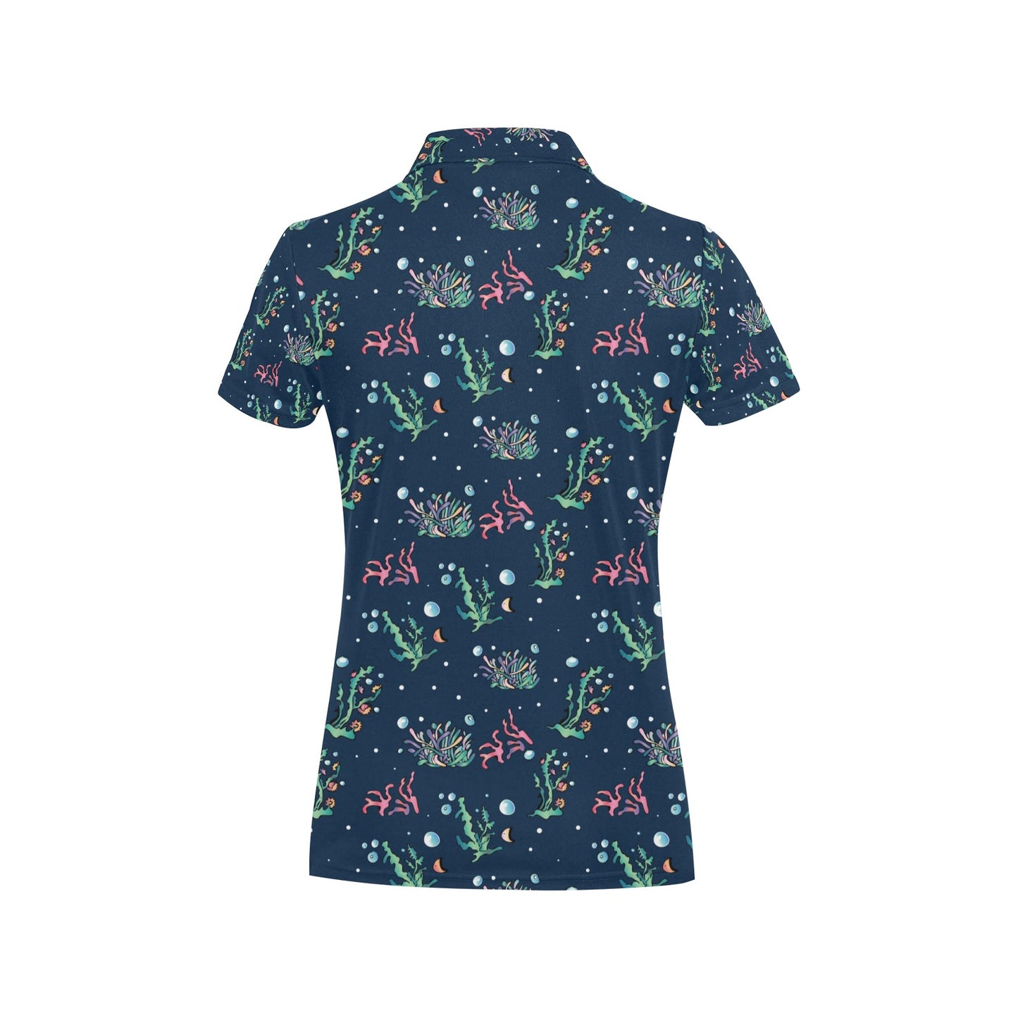 Seaweed Print Design LKS306 Women's Polo Shirt