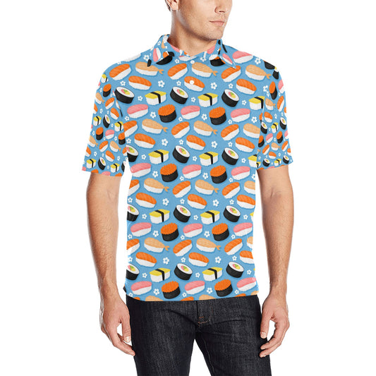 Sushi Print Design LKS304 Men Polo Shirt