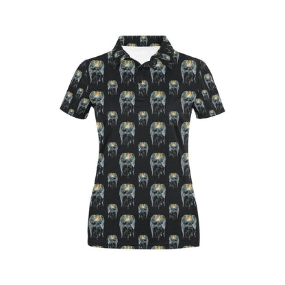 Angel with Wings Cute Design Print Women's Polo Shirt