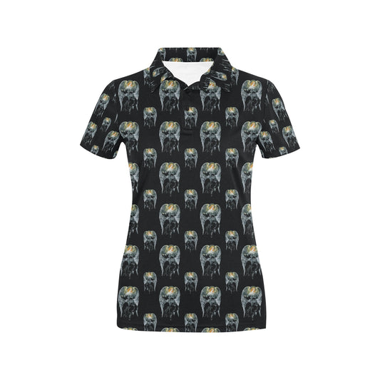 Angel with Wings Cute Design Print Women's Polo Shirt