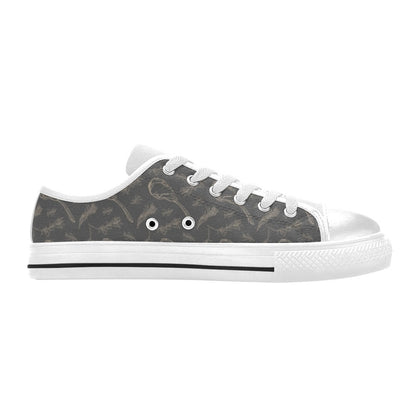 Steak Print Design LKS302 Women's White Low Top Shoes
