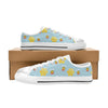 Bee Cute Print Design LKS304 Women's White Low Top Shoes