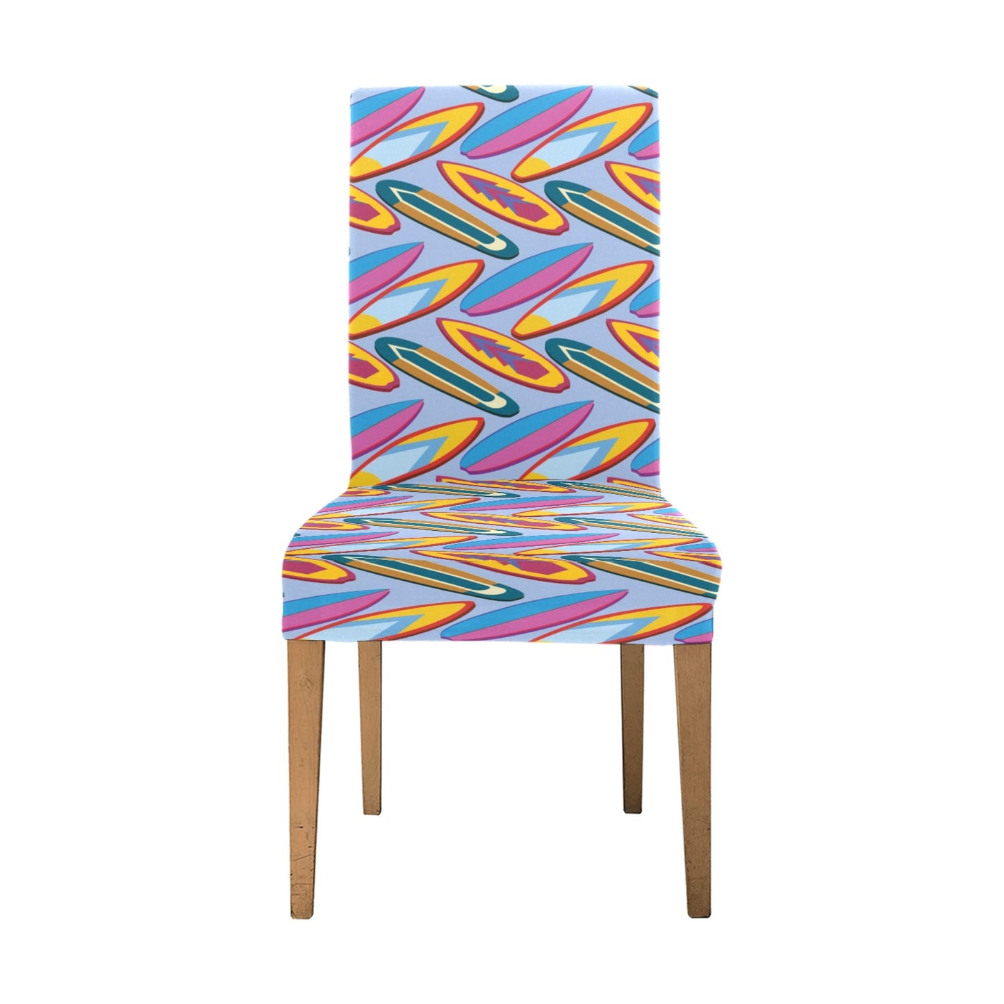 Surfboard Pattern Print Design LKS303 Dining Chair Slipcover