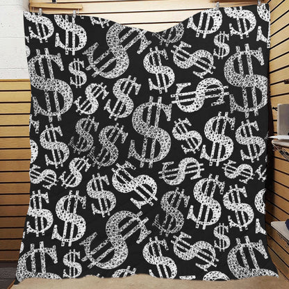 Money Pattern Print Design 02 Premium Quilt