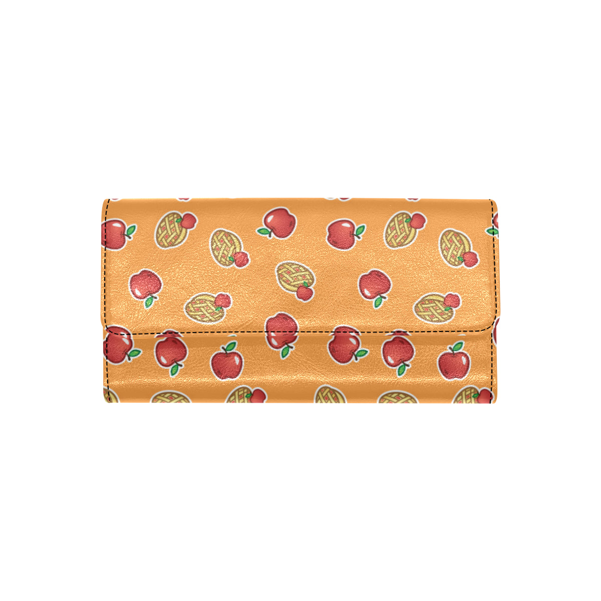 Apple Pie Pattern Print Design 02 Women's Trifold Wallet