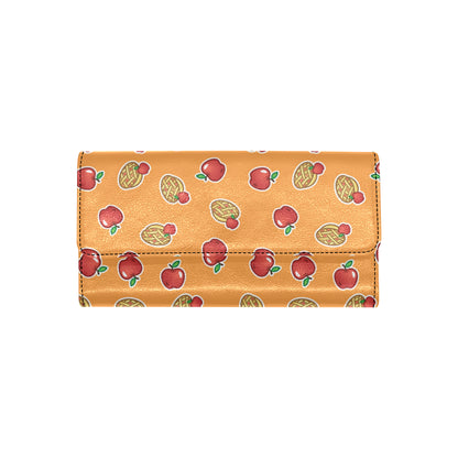 Apple Pie Pattern Print Design 02 Women's Trifold Wallet