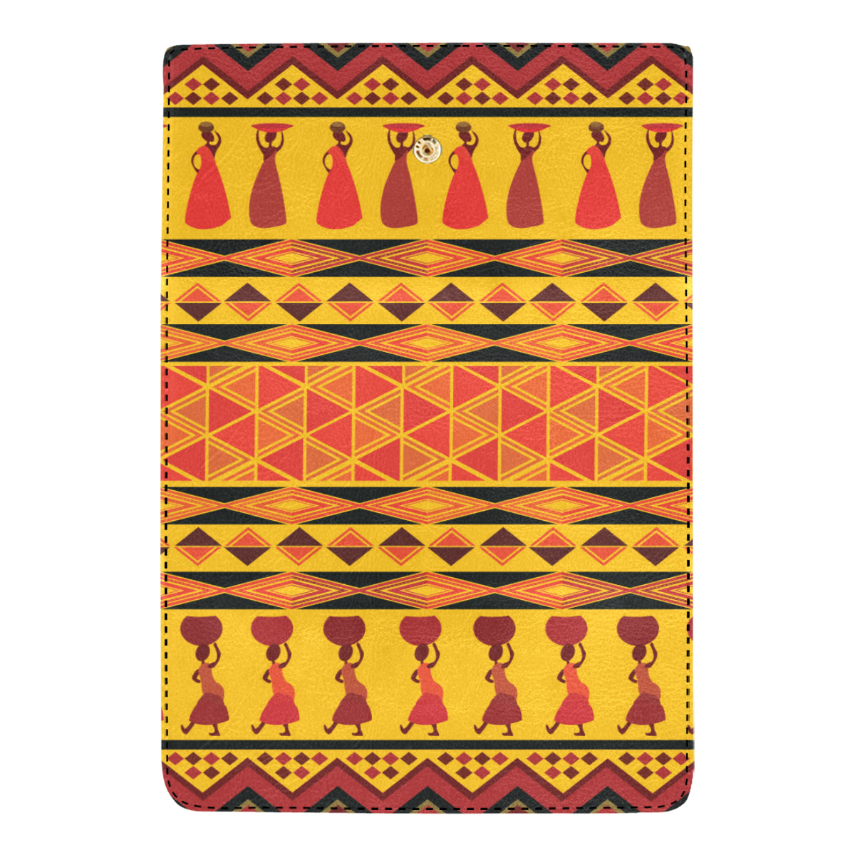 African Pattern Print Design 01 Women's Trifold Wallet